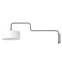 Steinhauer wall luminaire BLOEBA 1 flame E27 IP20, black dimmable