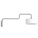 Steinhauer wall luminaire BLOEBA 1 flame E27 IP20, black dimmable