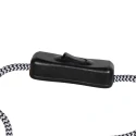 Steinhauer wall luminaire BLOEBA 1 flame E27 IP20, black dimmable