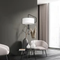Steinhauer wall luminaire BLOEBA 1 flame E27 IP20, black dimmable