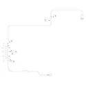 Steinhauer wall luminaire BLOEBA 1 flame E27 IP20, black dimmable