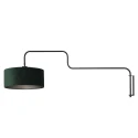 Steinhauer wall luminaire BLOEBA 1 flame E27 IP20, black dimmable