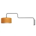 Steinhauer wall luminaire BLOEBA 1 flame E27 IP20, black dimmable