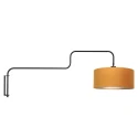 Steinhauer wall luminaire BLOEBA 1 flame E27 IP20, black dimmable