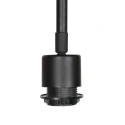 wall luminaire BLOEBA 1 flame E27 IP20, black dimmable