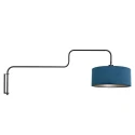 Steinhauer wall luminaire BLOEBA 1 flame E27 IP20, black dimmable