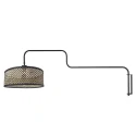 Steinhauer wall luminaire BLOEBA 1 flame E27 IP20, black dimmable
