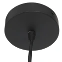 pendant luminaire BREEZA BEACH 1 flame E27 IP20, black dimmable