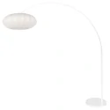 arc luminaire LUMA NOLA 1 flame E27 IP20, white dimmable