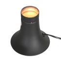 Mexlite table lamp VOLCAN 1 flame, cylindrical IP20, black 