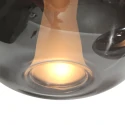 Steinhauer pendant luminaire GLIMSY 5 flames IP20, black dimmable