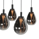 Steinhauer pendant luminaire GLIMSY 5 flames IP20, black dimmable