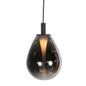 Steinhauer pendant luminaire GLIMSY 1 flame IP20, black dimmable