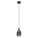 Steinhauer pendant luminaire GLIMSY 1 flame IP20, black dimmable