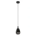Steinhauer pendant luminaire GLIMSY 1 flame IP20, black dimmable