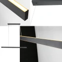 Mexlite pendant luminaire BRIGHTLINE 2 flames IP20, black dimmable