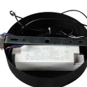 Mexlite pendant luminaire LUMEX 1 flame IP20, black dimmable