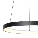Mexlite pendant luminaire LUMEX 1 flame IP20, black dimmable
