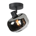 Mexlite wall luminaire TENEBRIS 1 flame E14 IP20, black dimmable