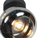 Mexlite wall luminaire TENEBRIS 1 flame E14 IP20, black dimmable