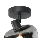 Mexlite wall luminaire TENEBRIS 1 flame E14 IP20, black dimmable