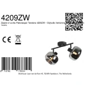 Mexlite wall luminaire TENEBRIS E14 IP20, dimmable