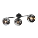 Mexlite wall luminaire TENEBRIS 3 flames E14 IP20, black dimmable