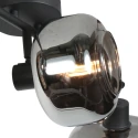Mexlite wall luminaire TENEBRIS 3 flames E14 IP20, black dimmable