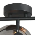 Mexlite wall luminaire TENEBRIS 3 flames E14 IP20, black dimmable
