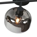 Mexlite wall luminaire TENEBRIS 3 flames E14 IP20, black dimmable
