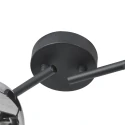 Mexlite wall luminaire TENEBRIS 4 flames E14 IP20, black dimmable