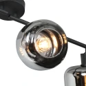 Mexlite wall luminaire TENEBRIS 4 flames E14 IP20, black dimmable