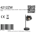Mexlite table lamp TENEBRIS 1 flame E14 IP20, black dimmable
