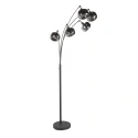 Mexlite floor lamp TENEBRIS 5 flames E14 IP20, black dimmable