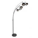 Mexlite floor lamp TENEBRIS 5 flames E14 IP20, black dimmable