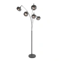 Mexlite floor lamp TENEBRIS 5 flames E14 IP20, black dimmable