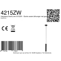 pendant luminaire DOWNLUME 1 flame GU10 IP20, black dimmable