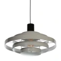 Steinhauer pendant luminaire HALO CIRQUE 1 flame E27 IP20, grey dimmable