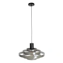 Steinhauer pendant luminaire HALO CIRQUE 1 flame E27 IP20, grey dimmable