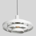 Steinhauer pendant luminaire HALO CIRQUE 1 flame E27 IP20, white dimmable