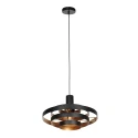 Steinhauer pendant luminaire HALO CIRQUE 1 flame E27 IP20, black dimmable