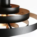 Steinhauer pendant luminaire HALO CIRQUE 1 flame E27 IP20, black dimmable