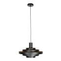 Steinhauer pendant luminaire HALO CIRQUE 1 flame E27 IP20, black dimmable