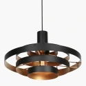 Steinhauer pendant luminaire HALO CIRQUE 1 flame E27 IP20, black dimmable