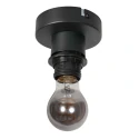 Mexlite ceiling luminaire AURELIO 1 flame E27 IP20, black dimmable