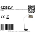 anne light & home floor lamp ZIG-ZAG E27 IP20, dimmable