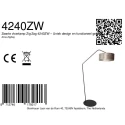 anne light & home floor lamp ZIG-ZAG 1 flame E27 IP20, black dimmable
