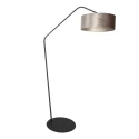 anne light & home floor lamp ZIG-ZAG 1 flame E27 IP20, black dimmable