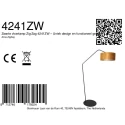 anne light & home floor lamp ZIG-ZAG 1 flame E27 IP20, black dimmable