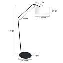 anne light & home floor lamp ZIG-ZAG E27 IP20, dimmable
